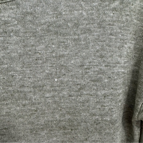 J. McLaughlin Green 100% Linen Top - Picture 3 of 6